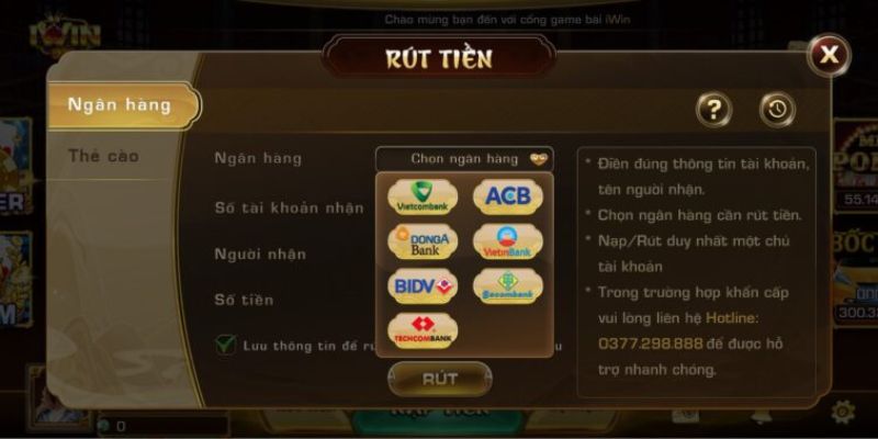 Phương Thức Rút Tiền tại Daga88